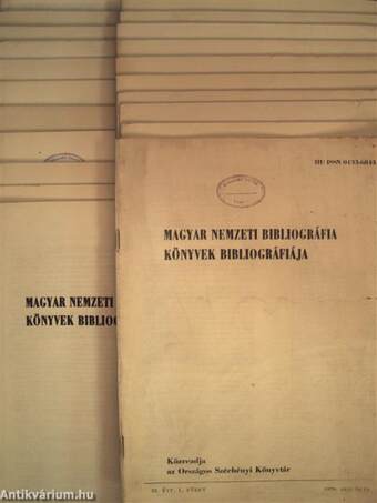 Magyar Nemzeti Bibliográfia - Könyvek bibliográfiája 1978. január-december