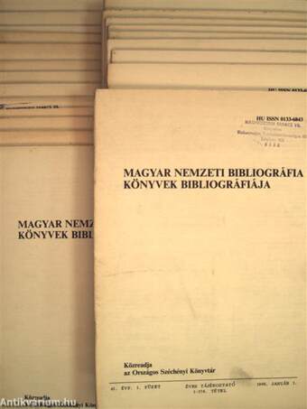 Magyar Nemzeti Bibliográfia - Könyvek bibliográfiája 1986. (nem teljes évfolyam)