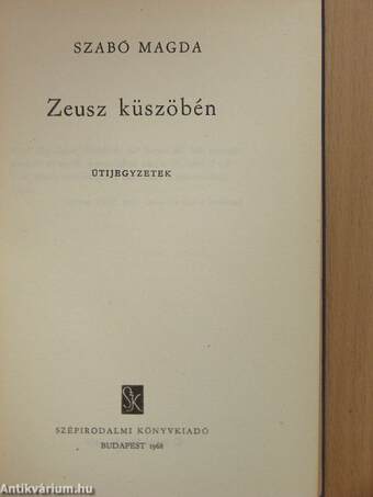 Zeusz küszöbén