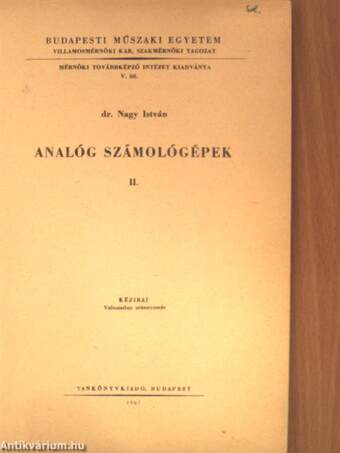 Analóg számológépek II.