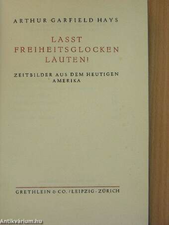 Lasst Freiheitsglocken Läuten!