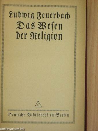 Das Wesen der Religion (gótbetűs)