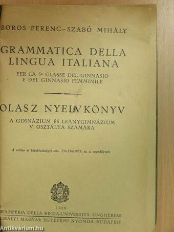 Grammatica della lingua italiana