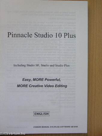 Pinnacle Studio 10 Plus