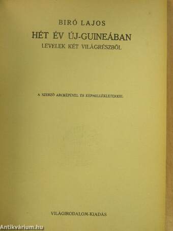 Hét év Új-Guineában