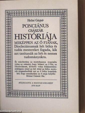 Ponciánus császár históriája