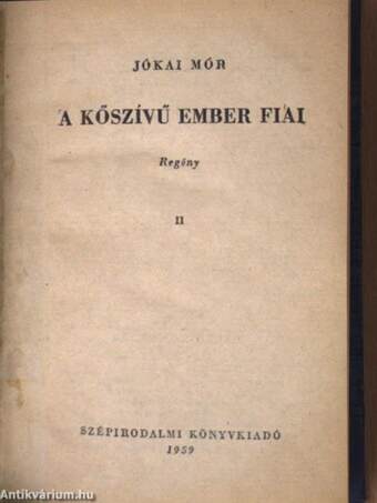 A kőszívű ember fiai I-III.