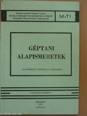 Géptani alapismeretek