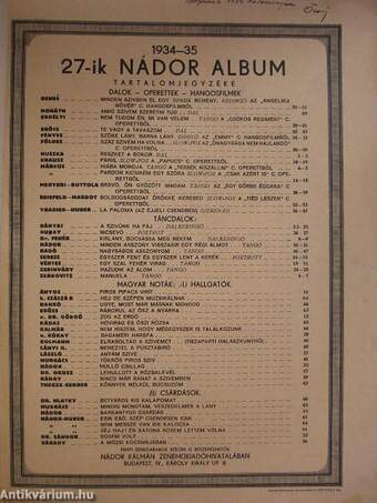 27-ik Nádor album