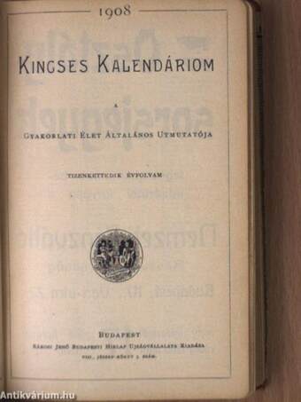 Kincses Kalendáriom 1908