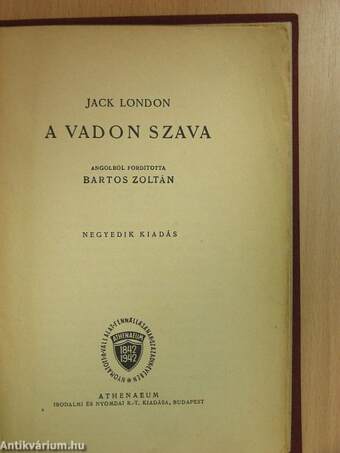 A vadon szava