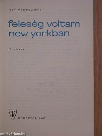 Feleség voltam New Yorkban