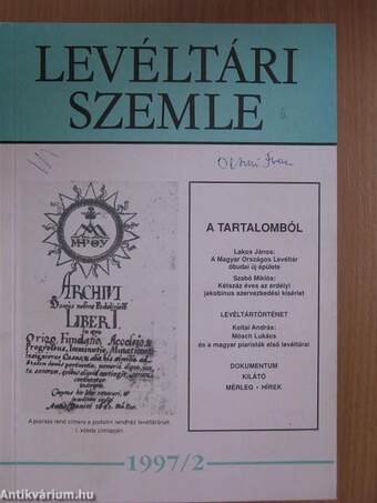Levéltári Szemle 1997/2.