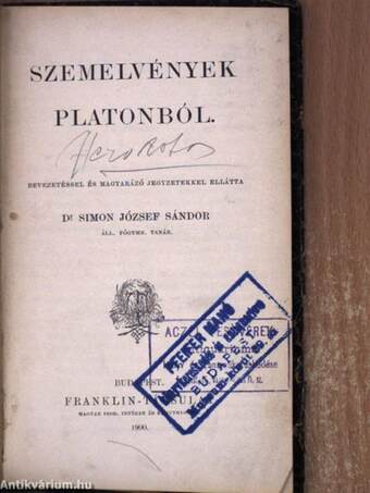 Szemelvények Platonból