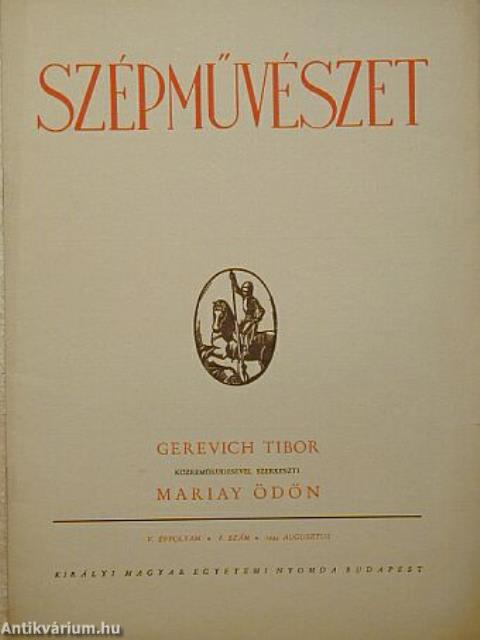 Szépművészet 1944. augusztus