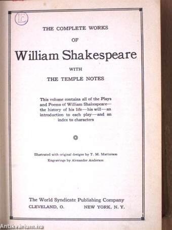 The complete works of William Shakespeare