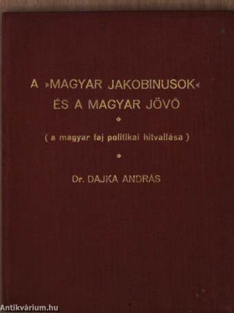 A »magyar jakobinusok« és a magyar jövő