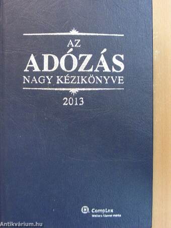 Az adózás nagy kézikönyve 2013