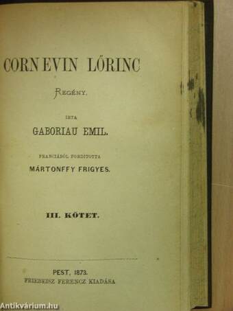 Cornevin Lőrinc I-III.