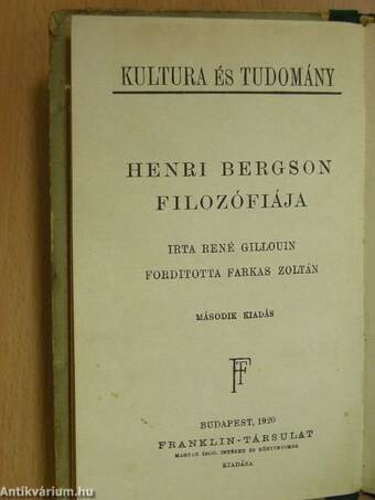 Henri Bergson filozófiája