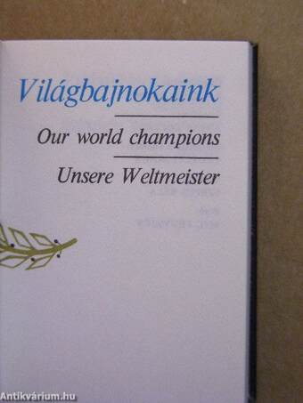 Világbajnokaink (minikönyv)