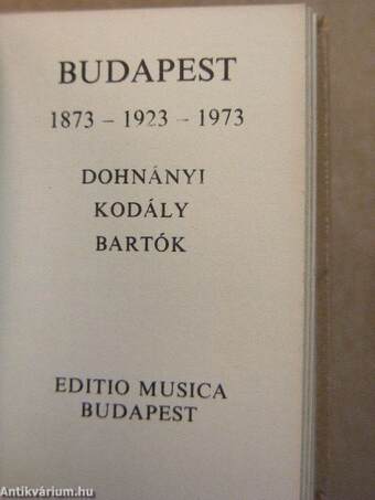 Budapest 1873-1923-1973 (minikönyv) (számozott)