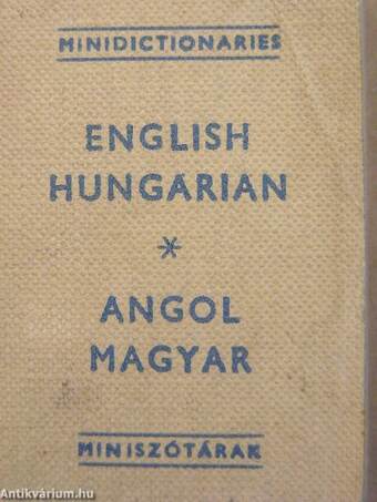 Angol-magyar/magyar-angol miniszótár (minikönyv)