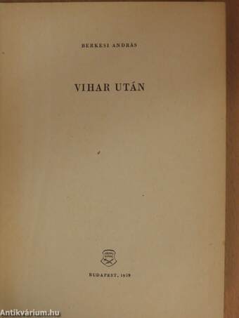 Vihar után