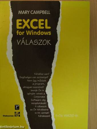 Excel for Windows válaszok