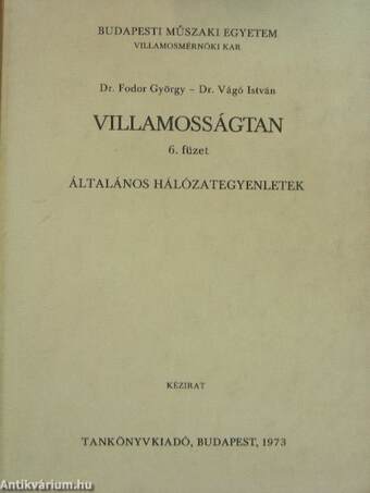 Villamosságtan 6.