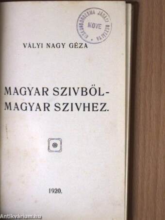 Magyar szivből - magyar szivhez