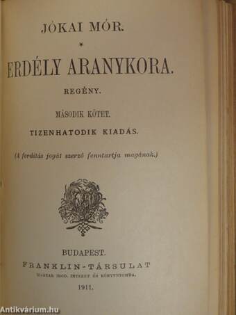 Erdély aranykora I-II.