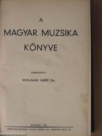 A magyar muzsika könyve