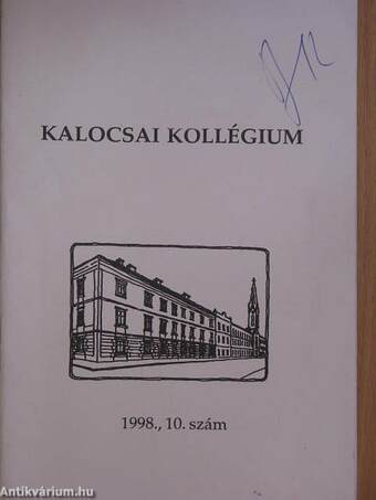 Kalocsai Kollégium 1998/10.