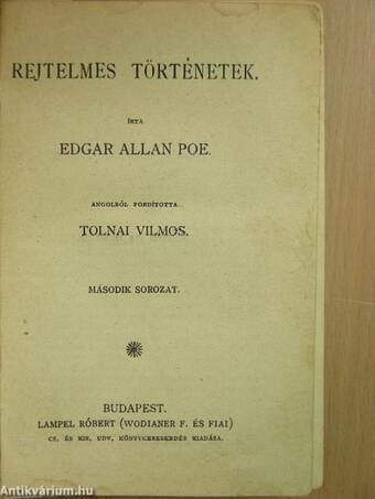 Rejtelmes történetek II./A kényeskedők/Urak és parasztok/Vojtina ars poétikája/Tinódi Sebestyén válogatott históriás énekei/A toloncz/Mara és egyéb történetek/Kisfaludy Károly vig elbeszélései/Dzsungel könyve I./Magyar népdalok