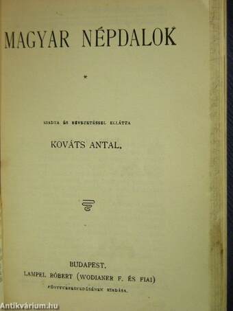 Rejtelmes történetek II./A kényeskedők/Urak és parasztok/Vojtina ars poétikája/Tinódi Sebestyén válogatott históriás énekei/A toloncz/Mara és egyéb történetek/Kisfaludy Károly vig elbeszélései/Dzsungel könyve I./Magyar népdalok