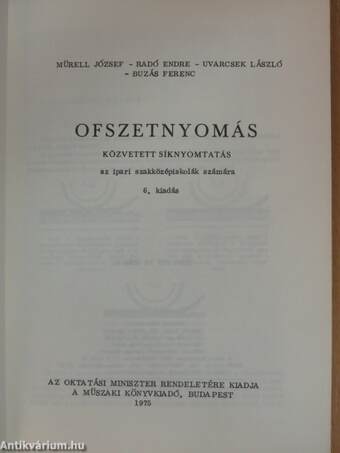 Ofszetnyomás