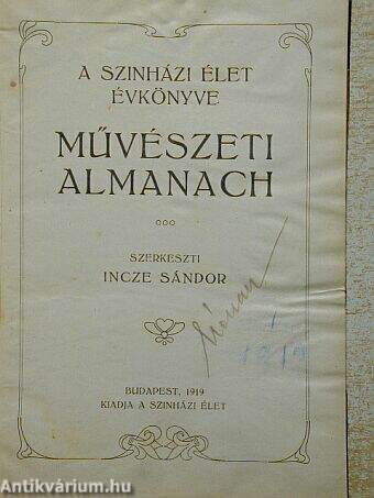 Művészeti almanach 1919