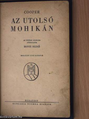 Az utolsó mohikán