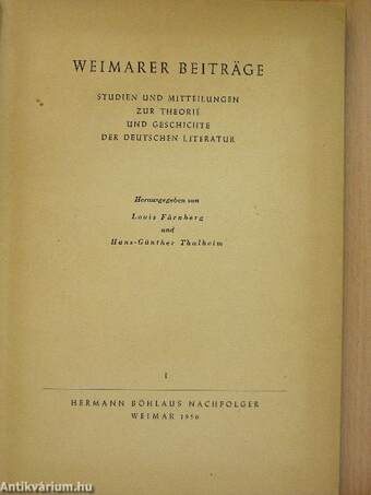 Weimarer Beiträge 1956/1.