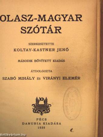 Olasz-magyar szótár