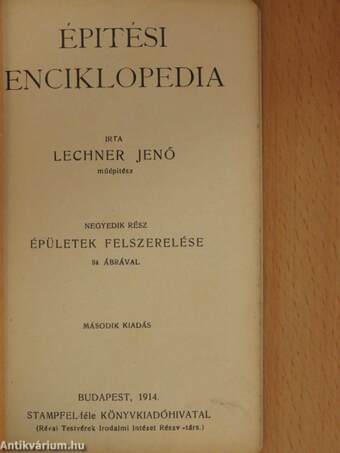 Épitési enciklopedia IV.