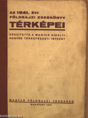 Az 1941. évi földrajzi zsebkönyv térképei