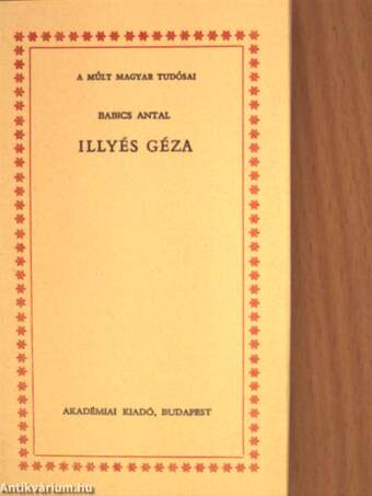 A Múlt Magyar Tudósai III. sorozat I-V.