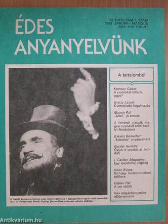 Édes anyanyelvünk 1984. január-december