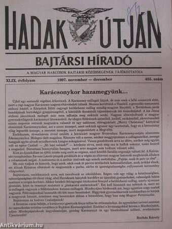 Hadak útján 1997. november-december