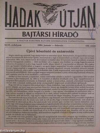 Hadak útján 1994. január-február