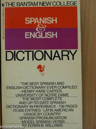 The Bantam New College Spanish & English dictionary/Diccionario Inglés y Espanol