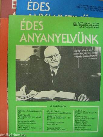 Édes anyanyelvünk 1986. január-december