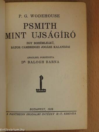 Psmith mint ujságíró